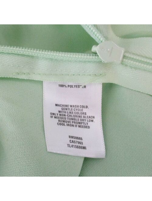 Leith Womens Size XXS Chiffon Faux Wrap Camisole Peplum Top Bok Choy Green