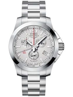 Conquest Chronograph Silver Dial Men's Watch L38004766
