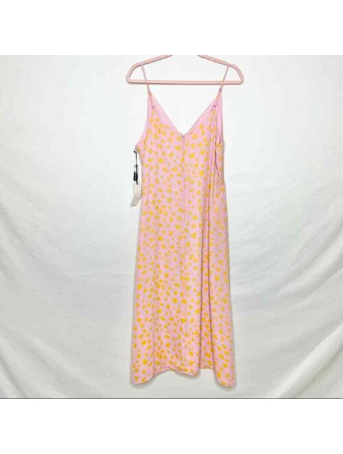 NWT Leith Midi Dress in Pink Lemonade Ditsy Print