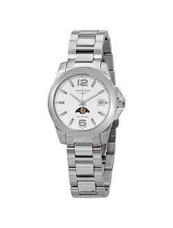 Conquest Quartz White Dial Ladies Watch L33814166