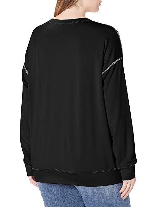 Karen Kane Contrast Stitch Pullover