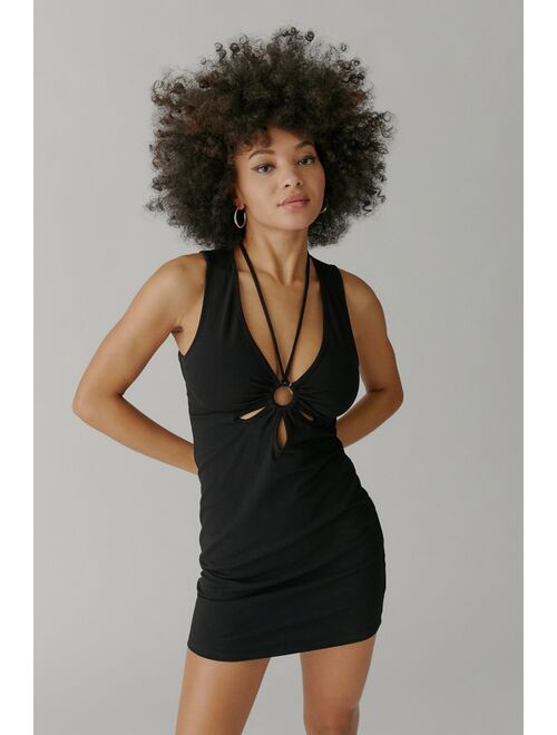 Urban outfitters UO Aster Cutout V-Neck Mini Dress