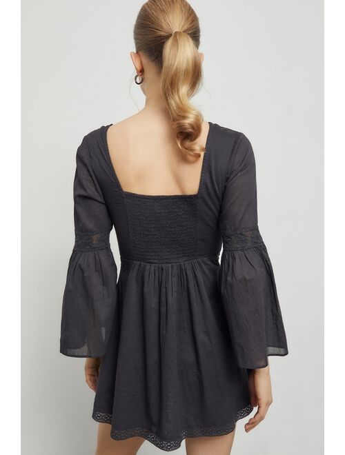 Urban outfitters UO Corset Long Sleeve Mini Dress