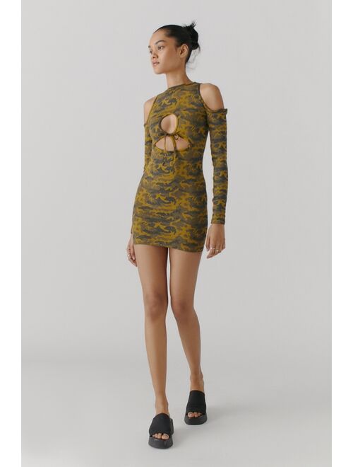 Urban outfitters UO Sparkly Cutout Mini Dress