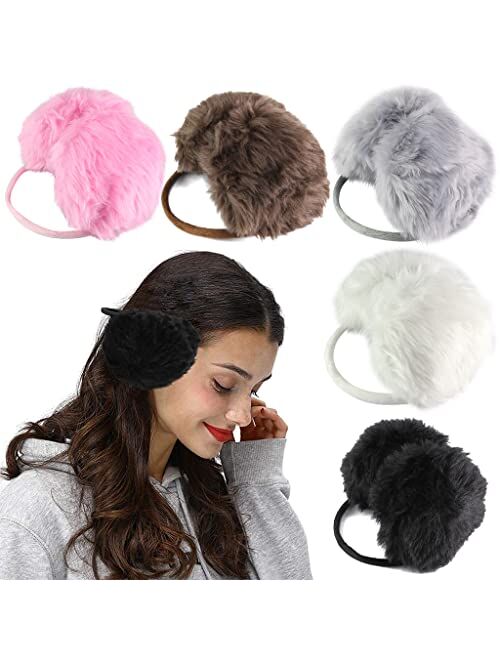 Spencer Ear Muffs for Winter Women Girls Faux Fur Earmuffs Winter Ear Warmers Outdoor Ear Covers