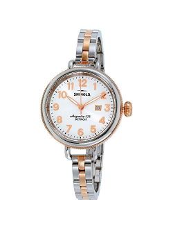 Detroit Women's The Birdy 34mm - 20001100 Pearl White/Stainless Steel/Rose Gold
