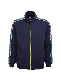 Men's Logo Tape Track Jacket, Navy/Turkish Sea