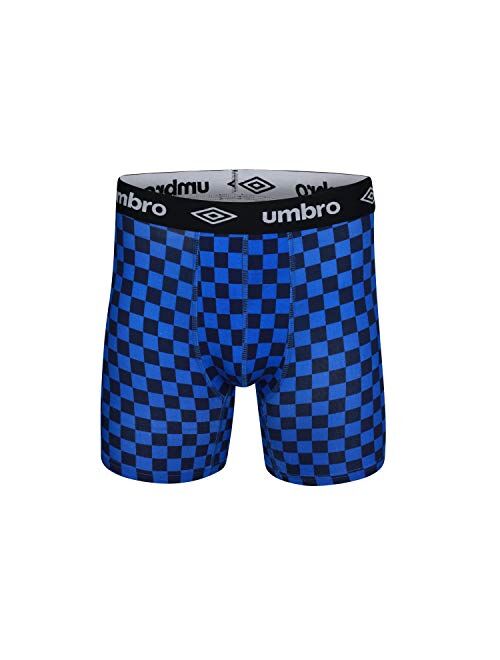 UMBRO Men's Athletic Stretch 6" Boxer Briefs 3-Pack