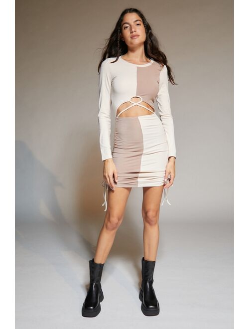 Urban outfitters UO Constance Check Mini Dress