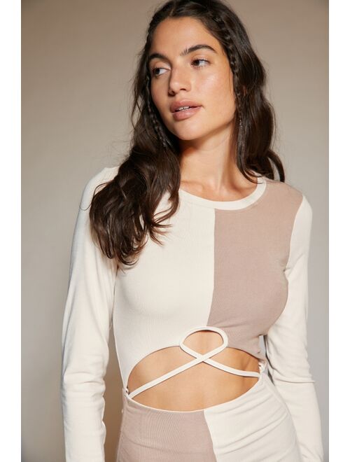 Urban outfitters UO Constance Check Mini Dress