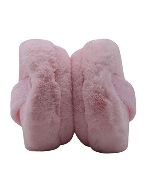 ZYXLN-Earmuffs,Earmuffs for Women Warm-Keep Plush Earmuffs Cold Weather Earmuffs Warm Earmuffs for Girls Foldable Ear Warmers Winter Ear Muffs (Color : Pink)