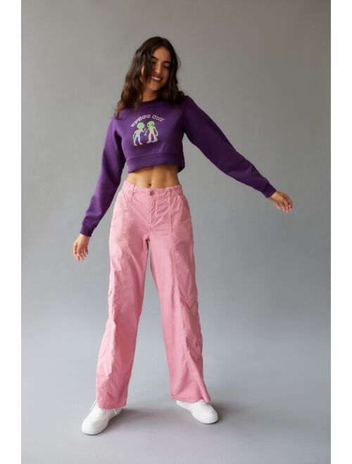 Urban outfitters UO Spaced Out Cropped Crew Neck Sweatshirt