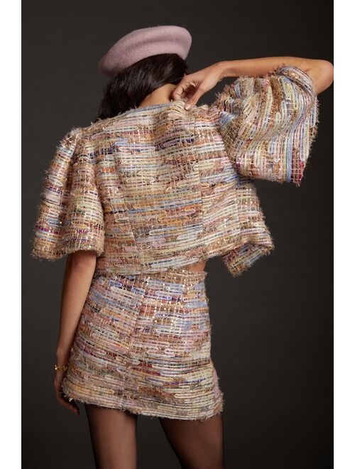 Delfi Tweed Three-Piece Skirt Set