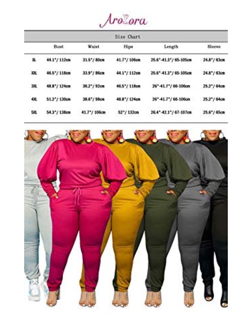 Aro Lora Womens Plus Size Tracksuit 2 Piece Outfit Sequin Tassels Cold Shoulder Pullover Top and Pant Set