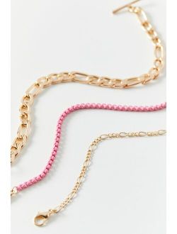 Enamel Chain Bracelet Set