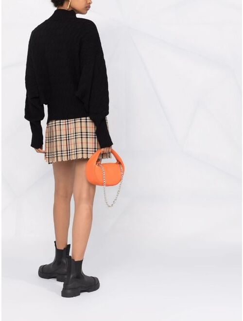 Pinko distressed-finish roll neck sweater