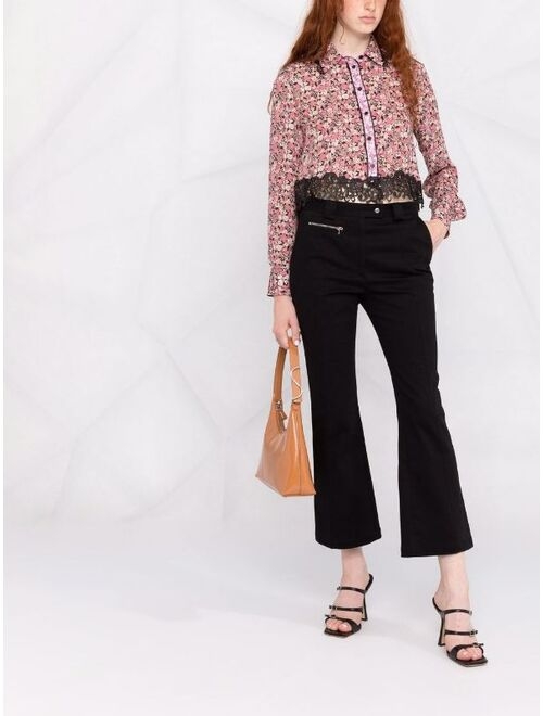 Pinko floral button-down shirt