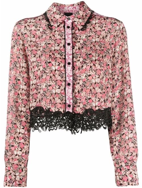 Pinko floral button-down shirt