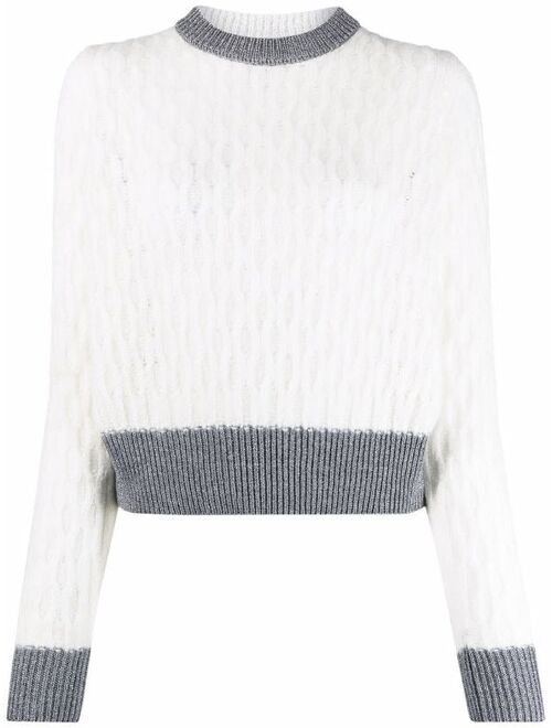 Pinko contrast-trim knitted jumper