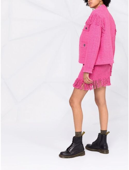 Pinko fringed high-waisted skirt