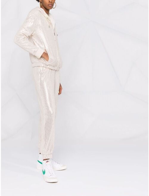 Pinko sequin-embellished track jacket