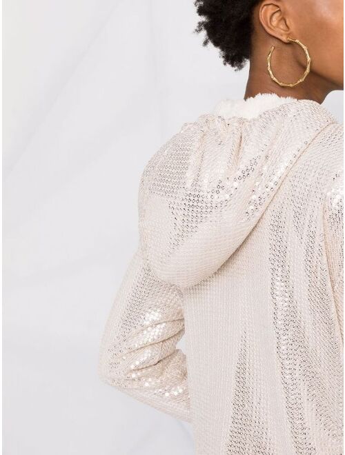 Pinko sequin-embellished track jacket