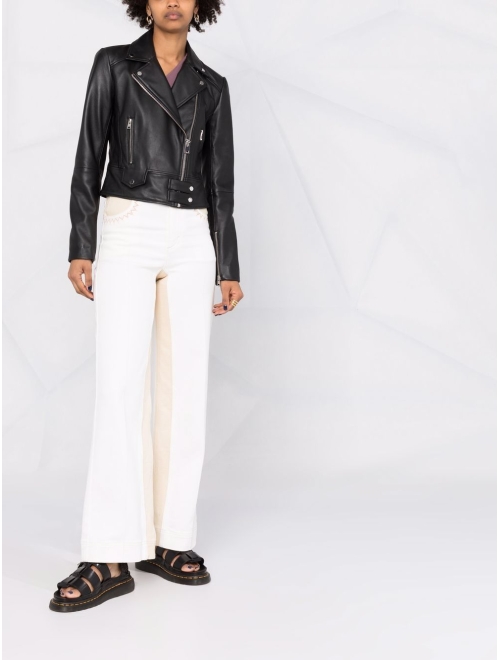 Pinko fitted biker jacket