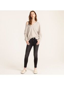 9" high-rise toothpick jean in Charcoal wash