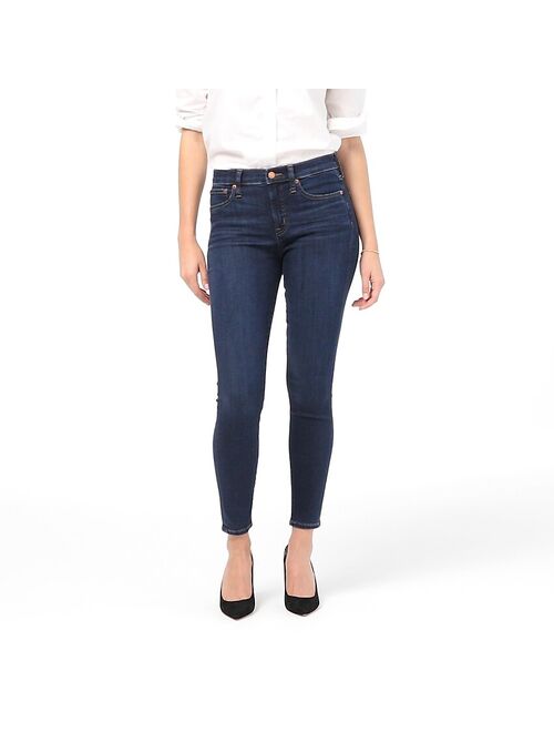 J.Crew 9" high-rise toothpick  jean in Point Lake wash