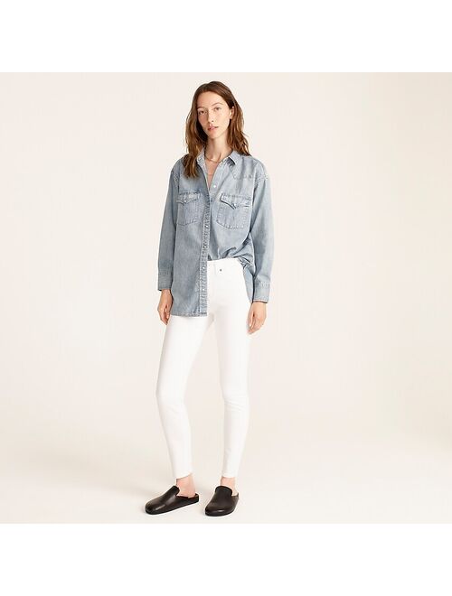 J.Crew 9" high-rise toothpick jean in white