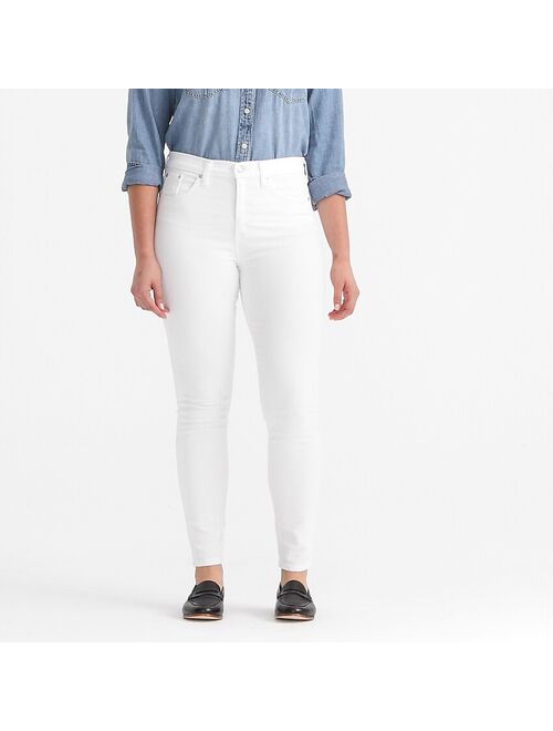 J.Crew 9" high-rise toothpick jean in white