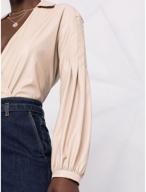 Pinko V-neck blouse bodysuit