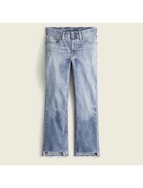 J.Crew 9" demi-boot crop jean in Clara wash