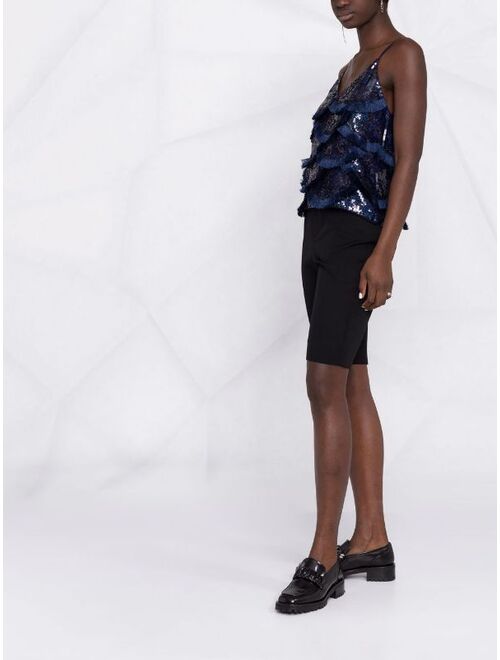 Pinko fringed sequinned camisole