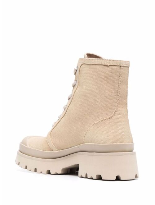 Pinko logo-patch ankle boots