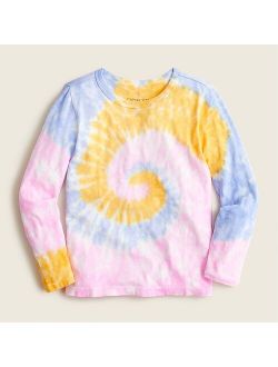Girls' tie-dyed long-sleeve T-shirt