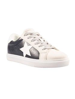 PARTY Women's Fashion Star Sneaker Lace Up Low Top Comfortable Cushioned golden goose dupes Walking Shoes