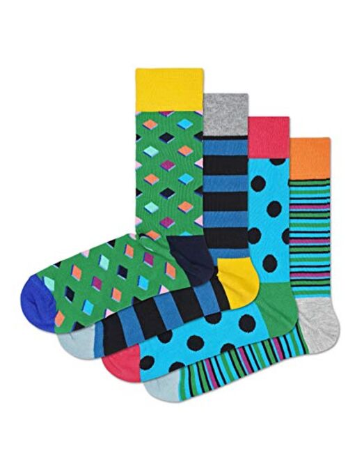 HS by Happy Socks - Fun Colorful Novelty Socks for Men & Women 4 Pack