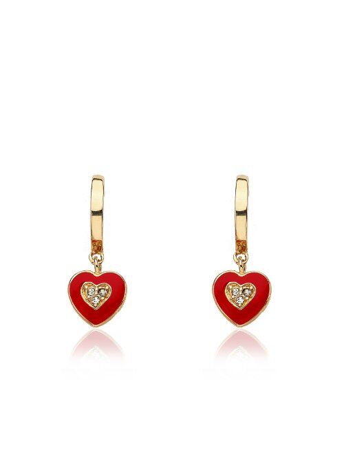 Little Miss Twin Stars Kids Earrings - 14k Gold-Plated Earring - Hypoallergenic and Nickel Free For Sensitive Ears