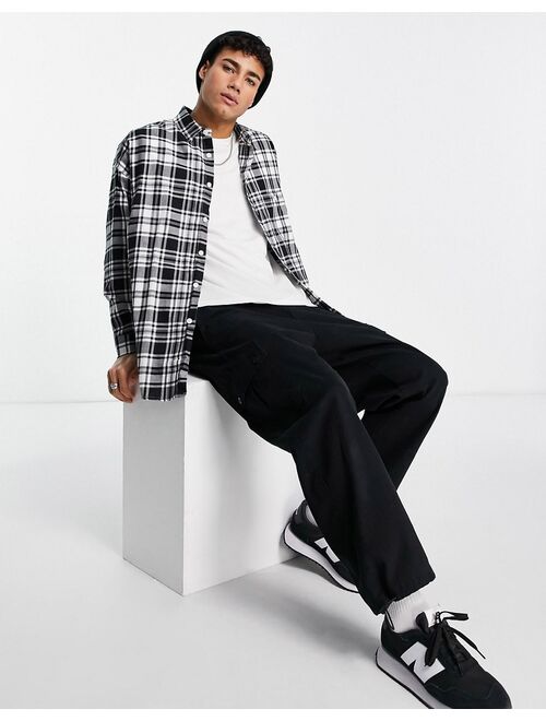 Asos Design 90s oversized check shirt with city back print