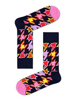 Unisex Printed Dog Tooth Combed Cotton Socks