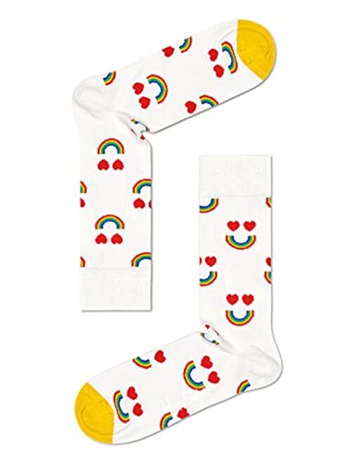 Happy Socks Unisex Printed Happy Rainbow Socks