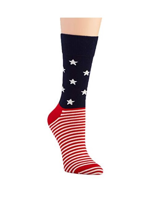 Happy Socks Unisex Stars and Stripes Combed Cotton Socks