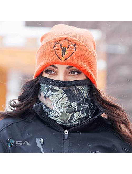 S A Store S A Frost Tech Fleece Face Shield 3 Pack for Men and Women - Seamless Fleece-Sewn Inner Lining