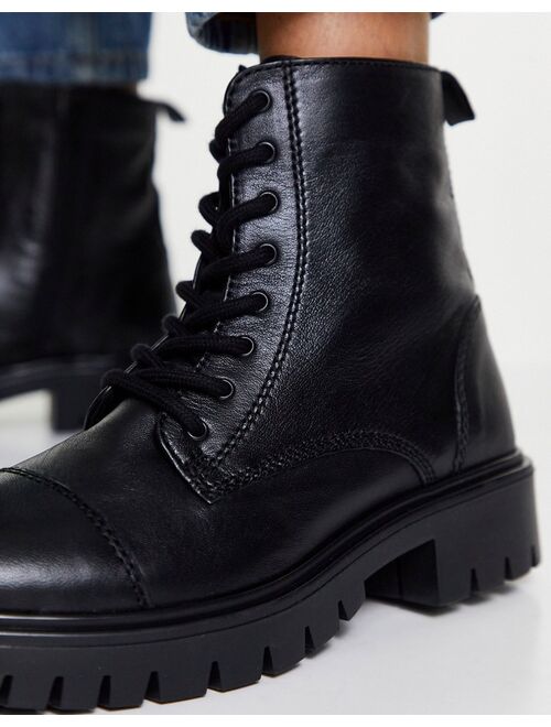 ALDO Reilly leather lace up boots in black
