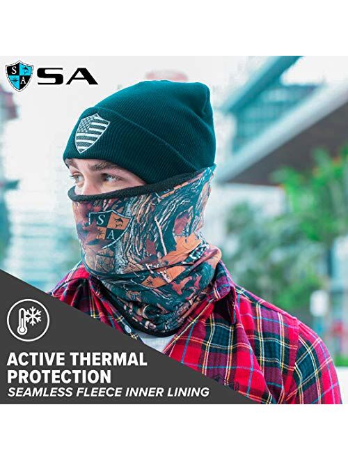 S A Store S A Frost Pack - 1 SA Co Trapper Hat, 1 Thermal Fleece Face Shield, 1 UV Face Shield