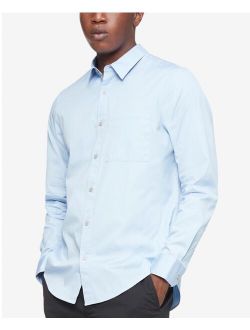 Men's Solid Patch Pocket Button Down Easy Shirt