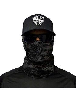S A - 1 UV Face Shield - Multipurpose Neck Gaiter, Balaclava, Elastic Face Mask for Men and Women (Blackout Digi Camo)