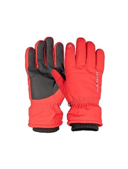 S A SA Adult Winter Gloves with Fleece Lining for Men Women, Full Finger Touch Screen Warm Thermal Glove