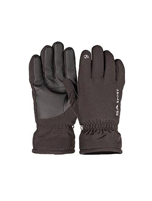 S A Store S A SA Adult Winter Gloves with Fleece Lining for Men Women, Full Finger Touch Screen Warm Thermal Glove
